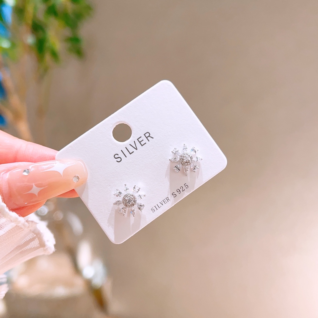 Feinsilber Ohrringe Schick Arbeitsplatz Gold