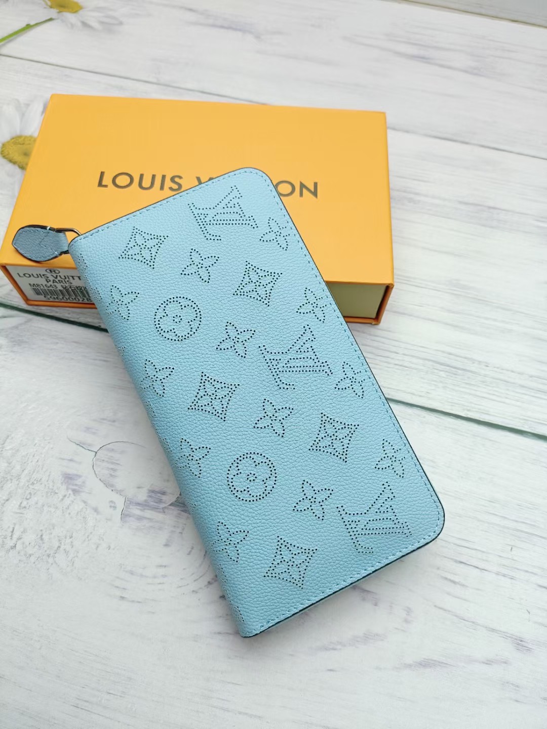 Close up of leather wallet texture