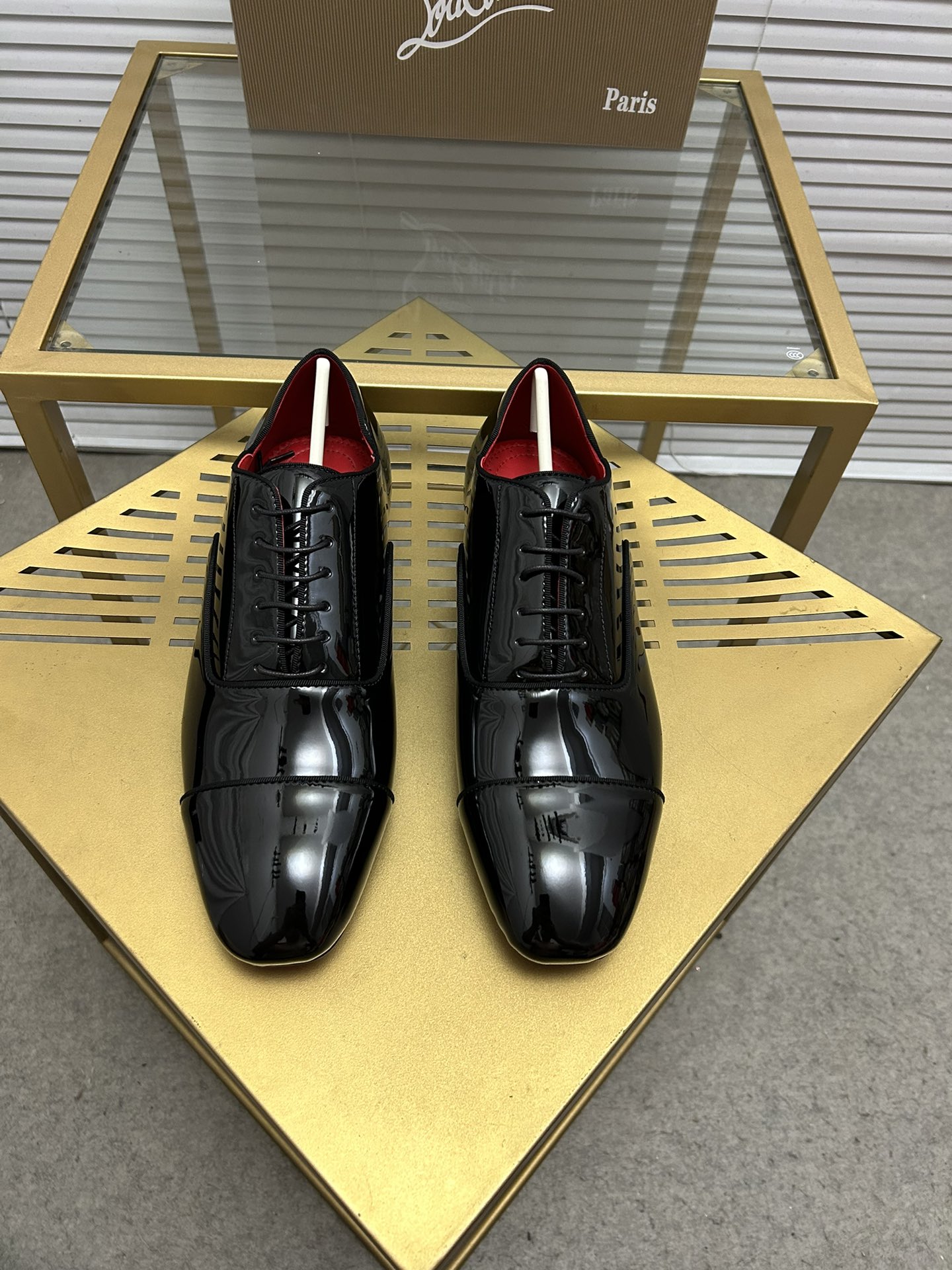 Christian Louboutin Patent Leather Oxford Dress Shoes for Men and Women