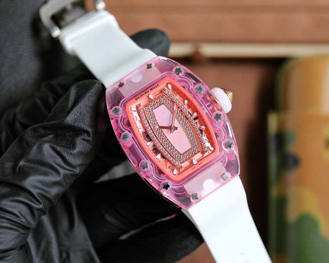 Richard Mille Ladies RM07-02 Pink Lady Sapphire Watch: Technical Perfection for Women - 图片 2