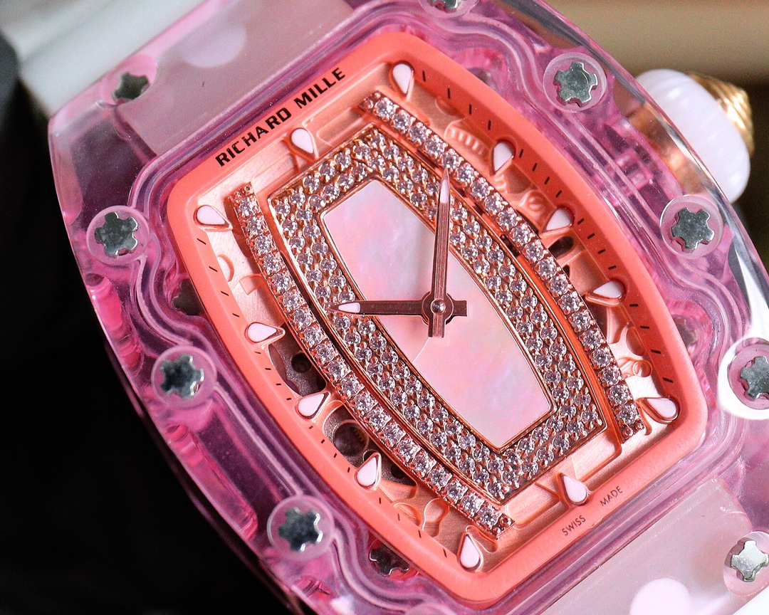 Richard Mille Ladies RM07-02 Pink Lady Sapphire Watch: Technical Perfection for Women - 图片 9