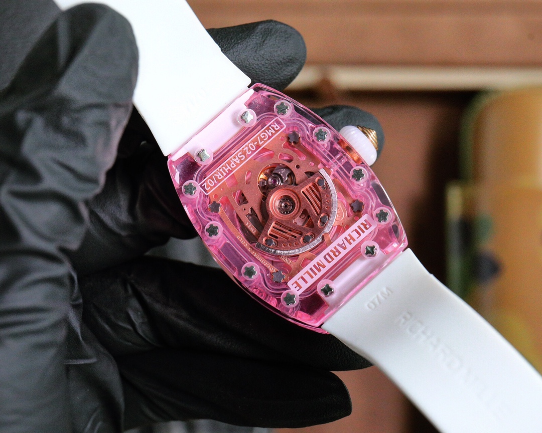 Richard Mille Ladies RM07-02 Pink Lady Sapphire Watch: Technical Perfection for Women - 图片 8