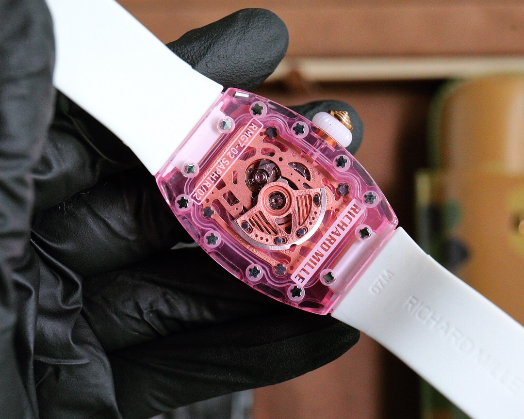 Richard Mille Launches Ladies RM07-02 Pink Lady Sapphire Wristwatch, Combining Style and Technology - 图片 8