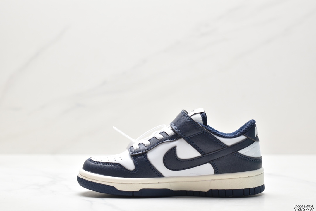 Nike children's shoes SB Dunk Low dunk series low-top casual sports skateboard shoes use soft cow split leather upper material DD1503-115