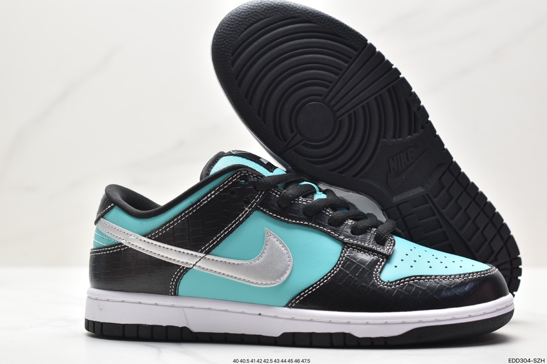 Nike SB Dunk Low PRO QS White Diamond Tiffany Color Sports Casual Skateboard Shoes 304292-402