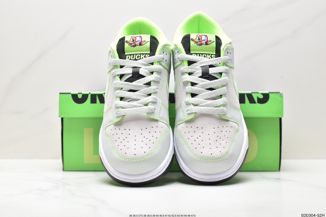 NIKE SB Dunk Low White Fluorescent Green FQ7260-001