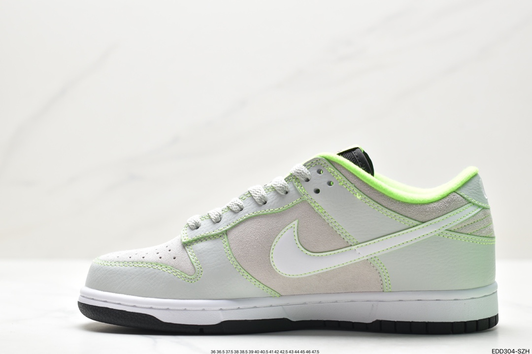 NIKE SB Dunk Low White Fluorescent Green FQ7260-001