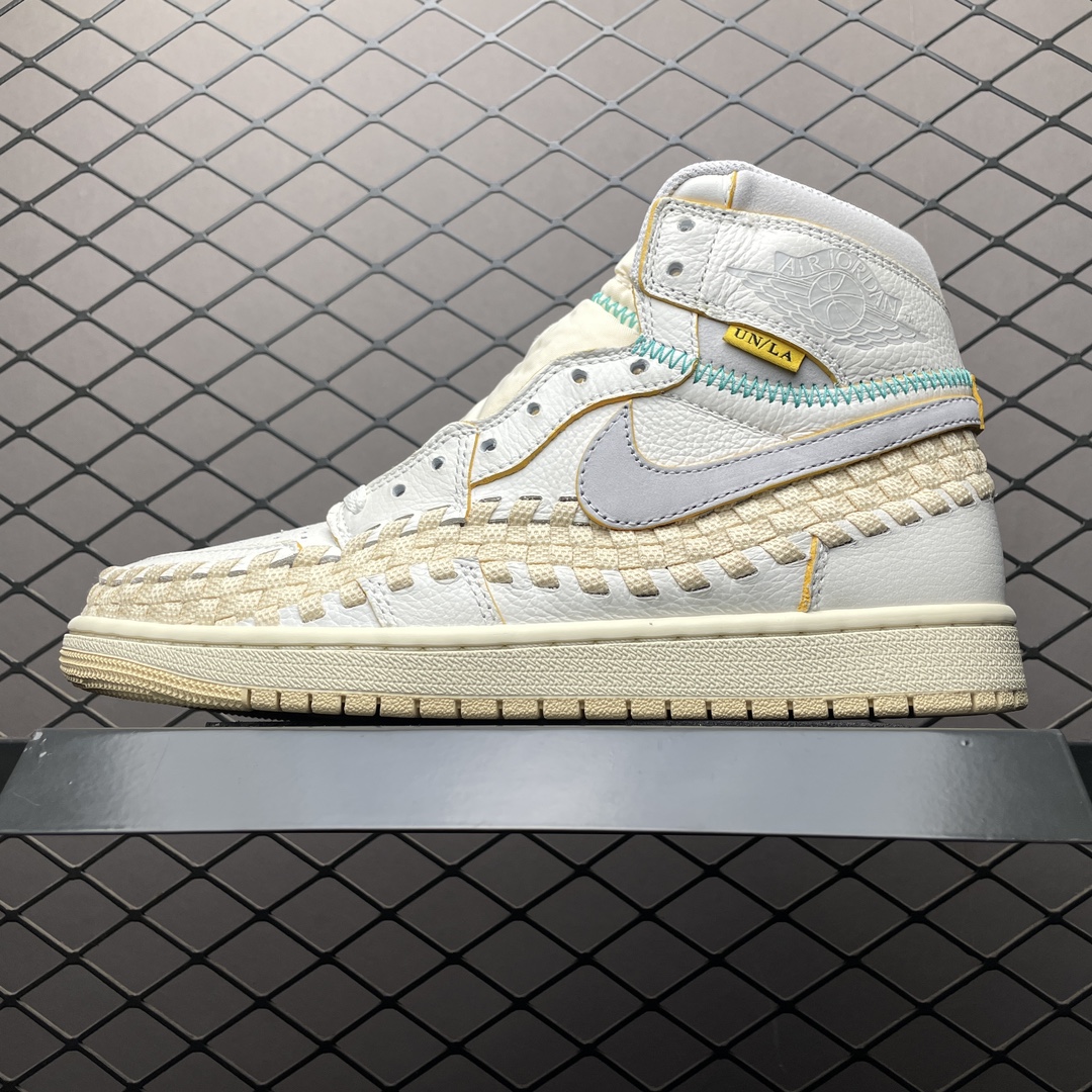 Union x Air Jordan 1 High " Woven" AJ1 FD2565-100 3D 40 40.5 41 42 42.5 43 44 44.5 45 46 47.5 55PHUU91 Scarpe Scarpe Scarpe Scarpe