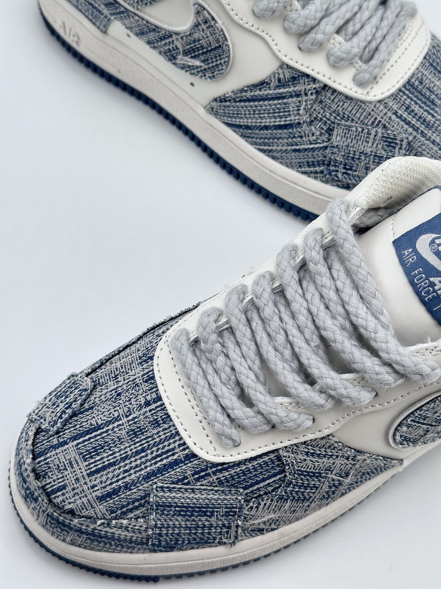 Nike Air Force 1 Low 07 White Blue Denim Patch FB0607-077