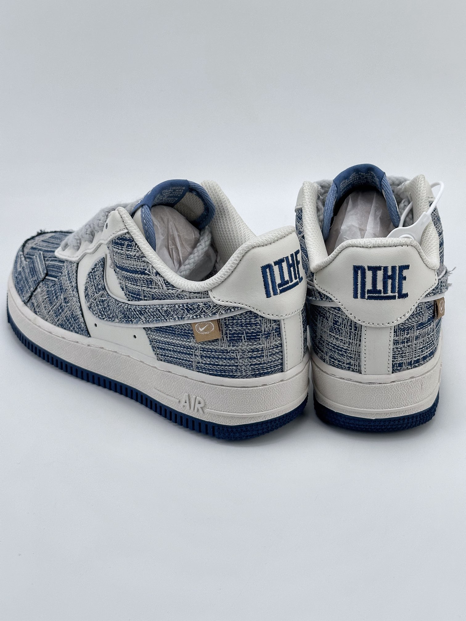 Nike Air Force 1 Low 07 White Blue Denim Patch FB0607-077