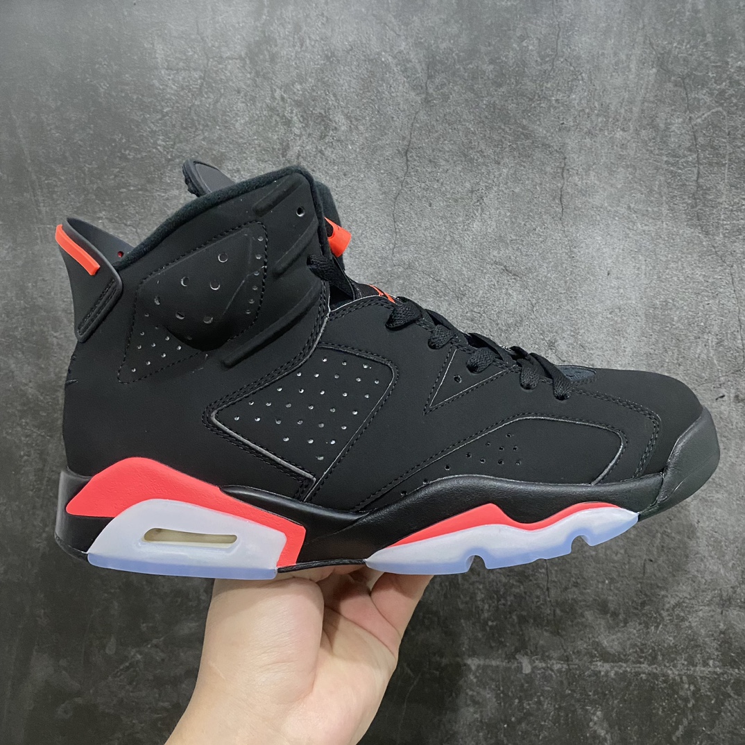 [DG version produced in Dongguan] Air Jordan AJ6 ”Black Infrared” black and red 2019 version replica 384664-060