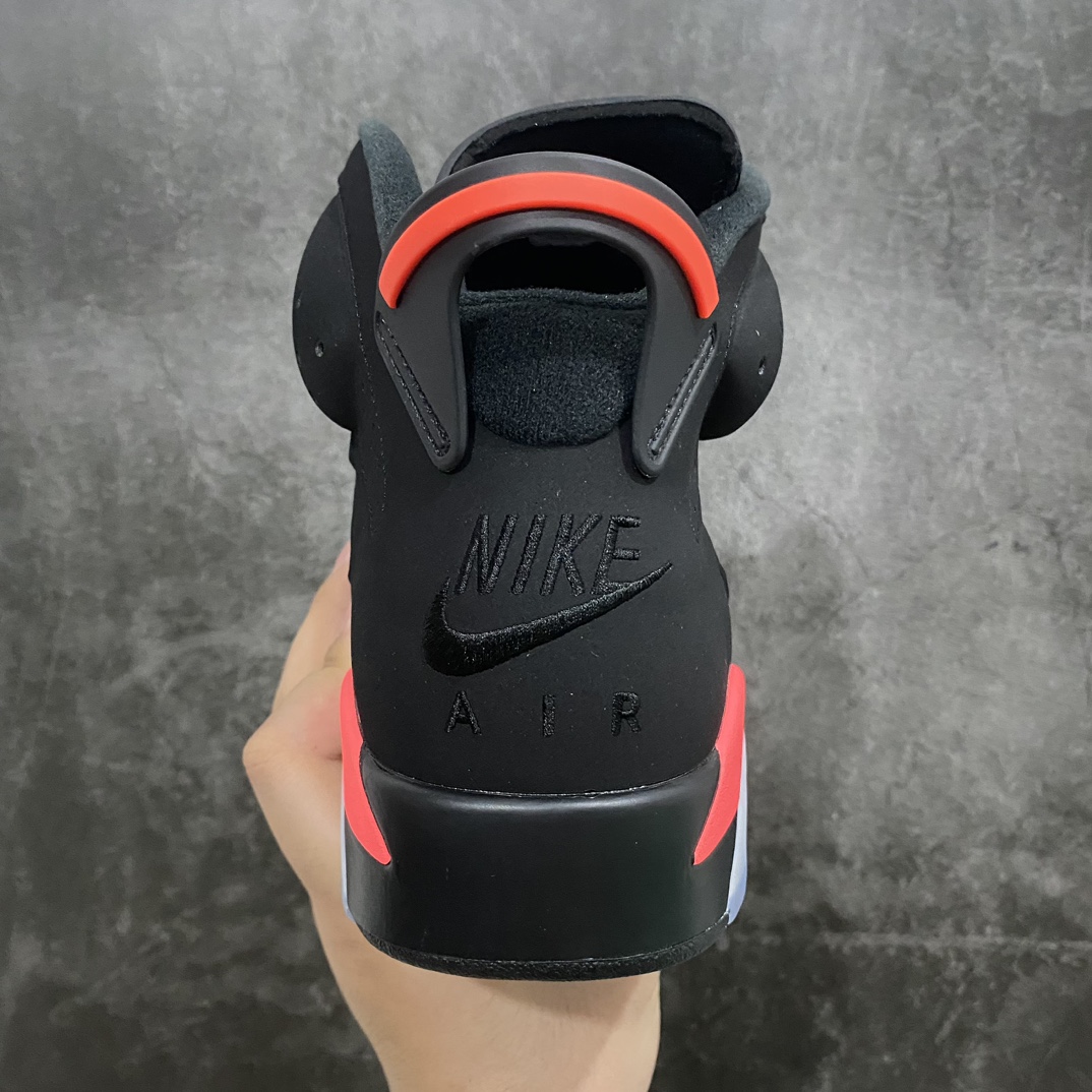 [DG version produced in Dongguan] Air Jordan AJ6 ”Black Infrared” black and red 2019 version replica 384664-060