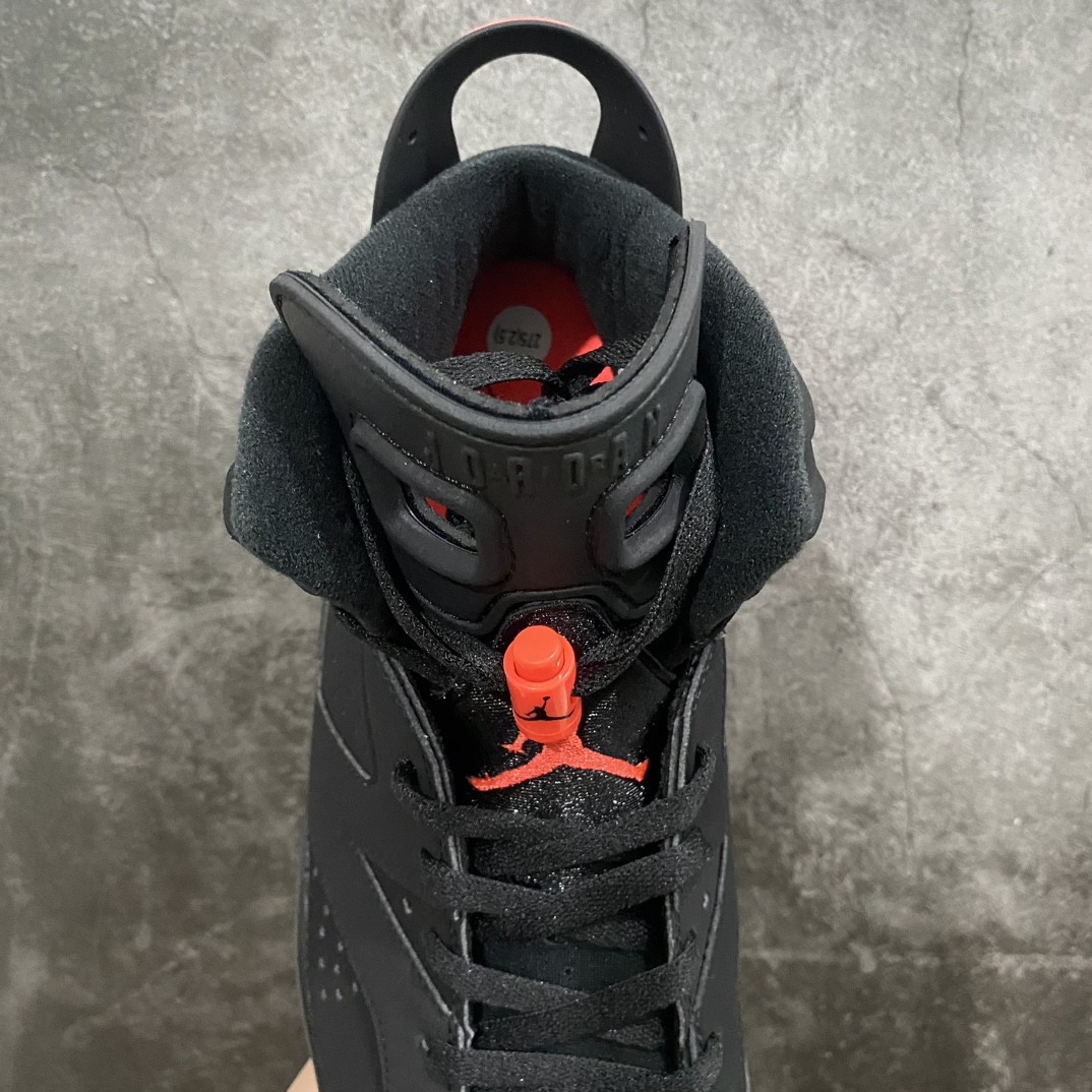 [DG version produced in Dongguan] Air Jordan AJ6 ”Black Infrared” black and red 2019 version replica 384664-060