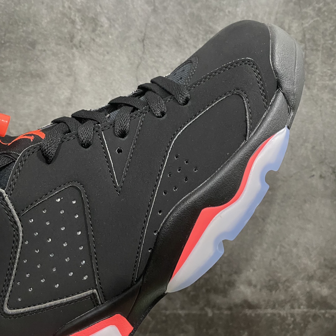 [DG version produced in Dongguan] Air Jordan AJ6 ”Black Infrared” black and red 2019 version replica 384664-060