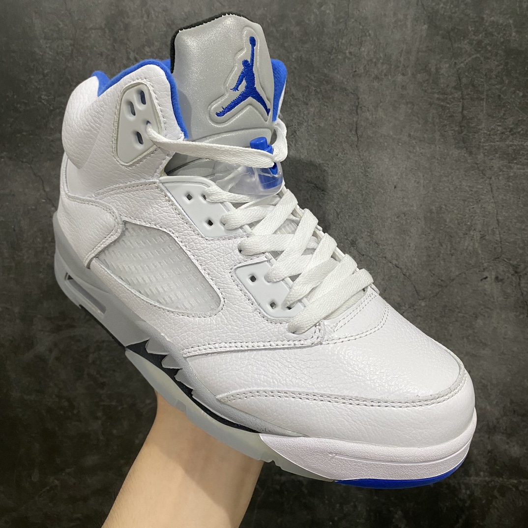 [Foreign trade pure original] Air Jordan AJ5 Retro Stealth 2.0 Lychee White Blue DD0587-140