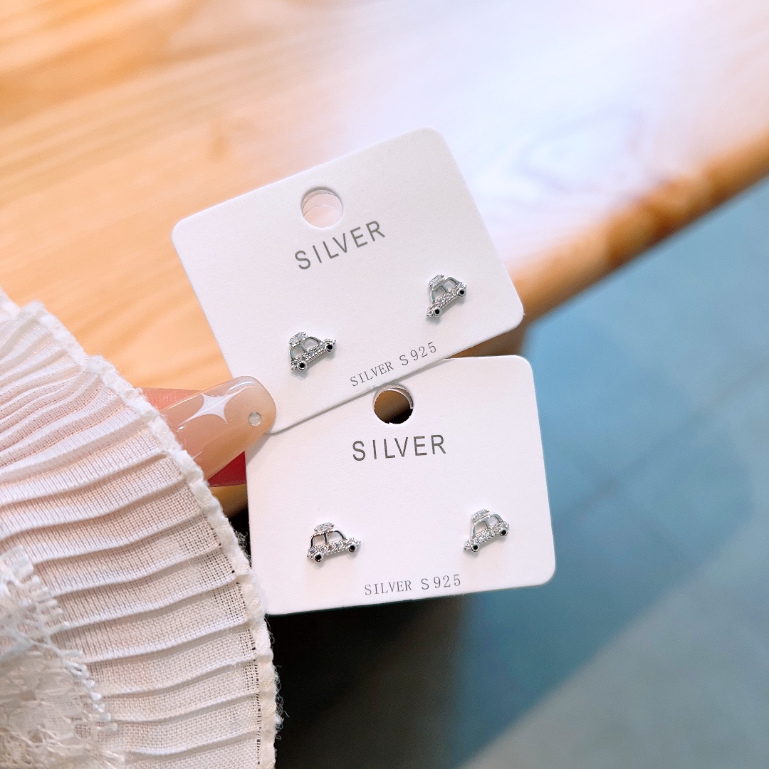 Solid Silver Earrings French Self-love Silver