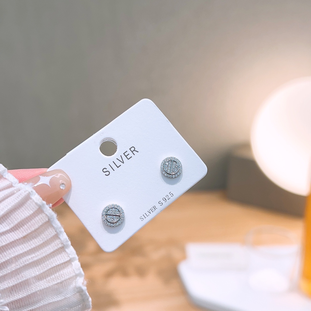 S925 Sterling Silver Earrings Ins Style Gift for Her Gold