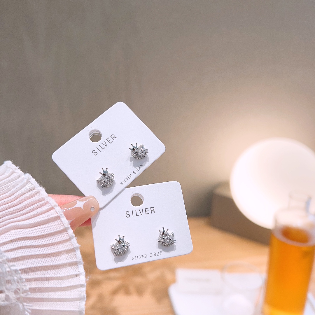 High Polish Silver Earrings Elegant Workplace Silver