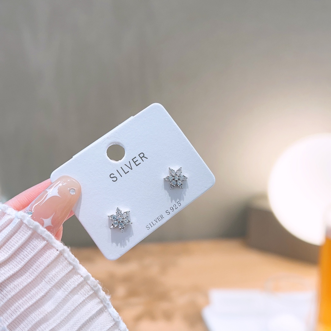 High Polish Silver Earrings Chic Wedding Favor Silver