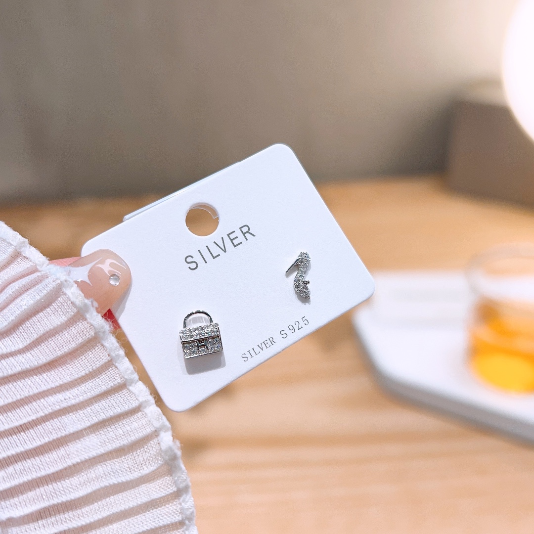 Fine Silver Earrings Pure Wedding Gold