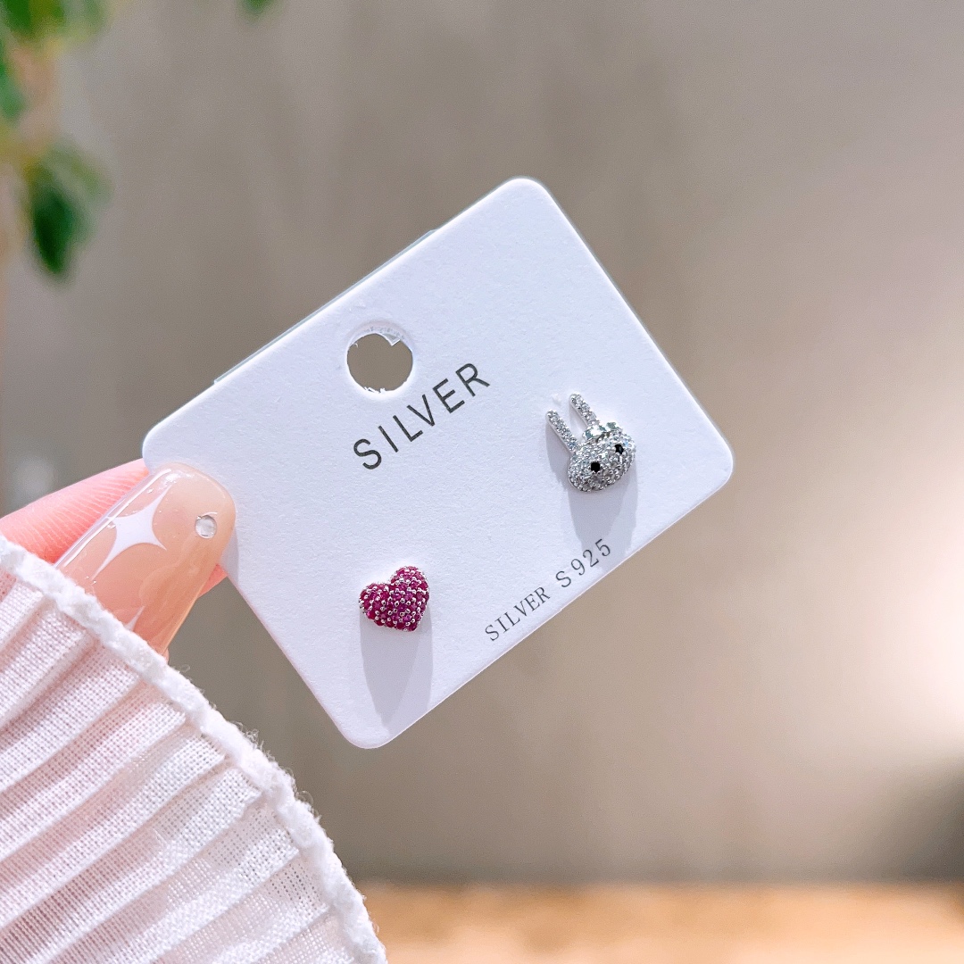 925 Silver Earrings Elegant Wedding Registration Gold