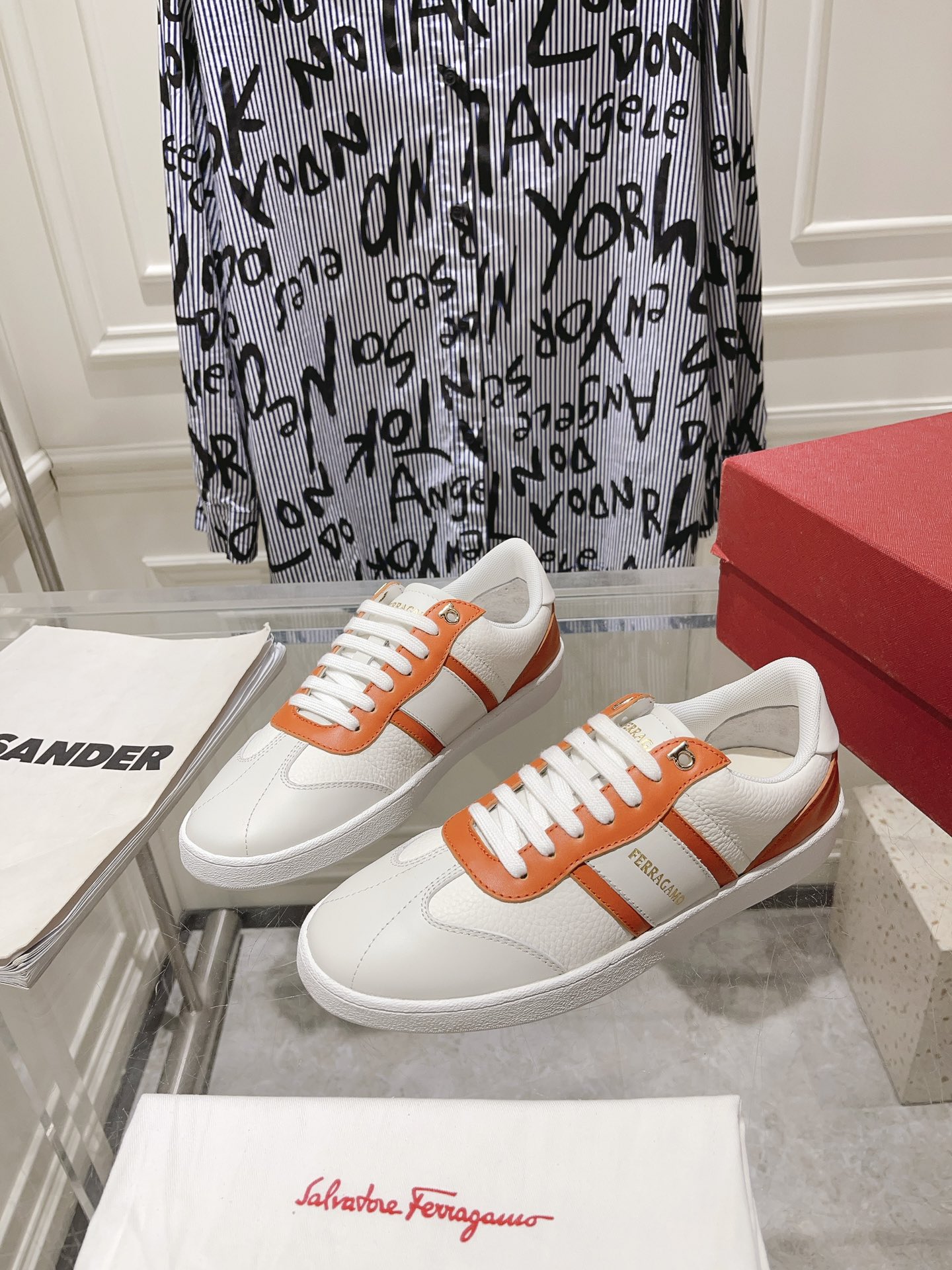 New Ferragan0 Male Sneakers: Retro Style with Imported Oxen-Skin Face - 图片 4