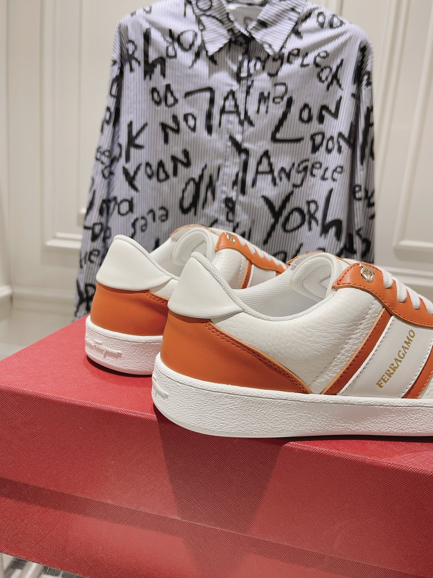 New Ferragan0 Male Sneakers: Retro Style with Imported Oxen-Skin Face - 图片 7