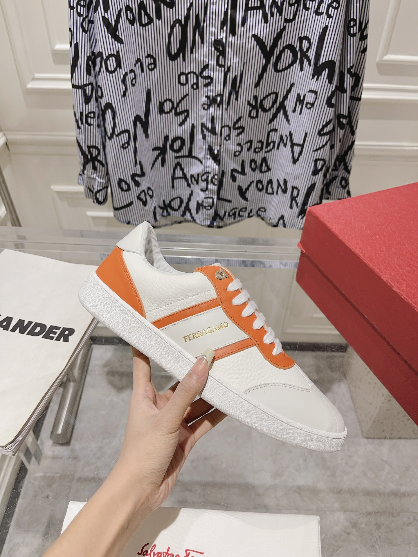 New Ferragan0 Male Sneakers: Retro Style with Imported Oxen-Skin Face - 图片 3