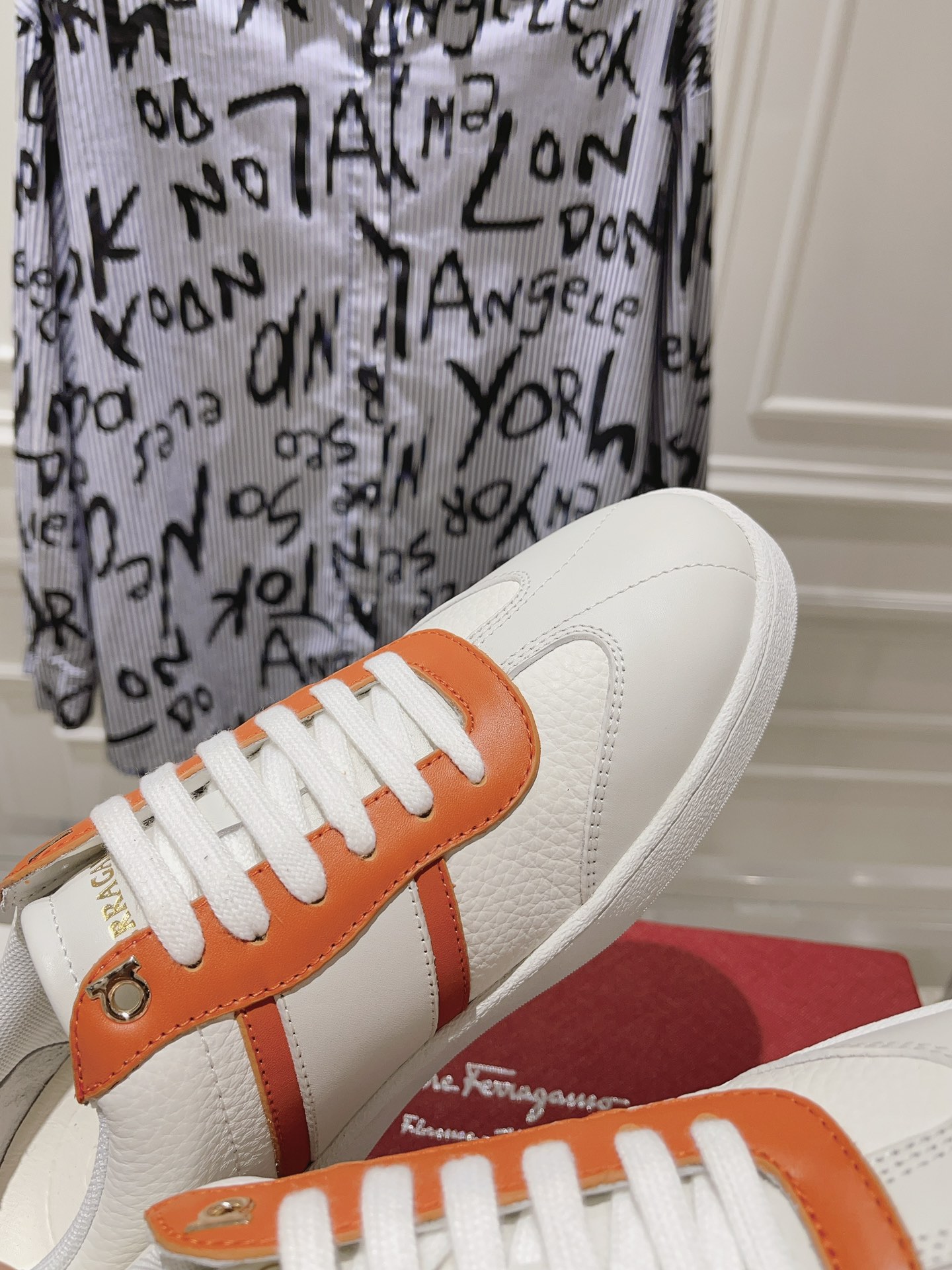 New Ferragan0 Male Sneakers: Retro Style with Imported Oxen-Skin Face - 图片 8