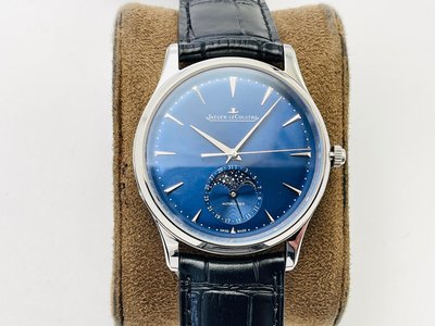 Jaeger-LeCoultre Watch Blue Openwork Calfskin Cowhide Frosted Strap Q1368420