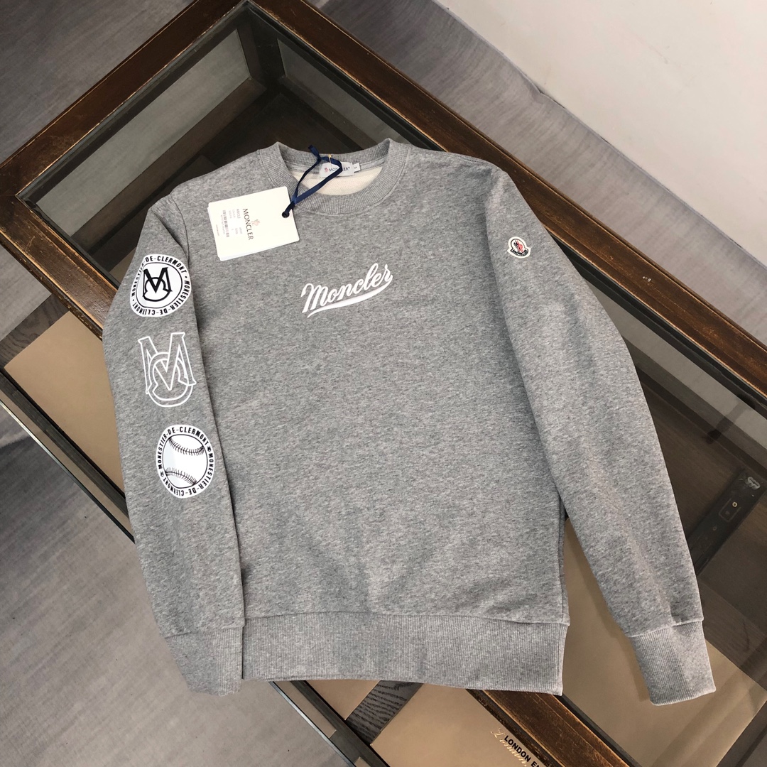 Moncler Clothing Sweatshirts Black Grey White Fashion