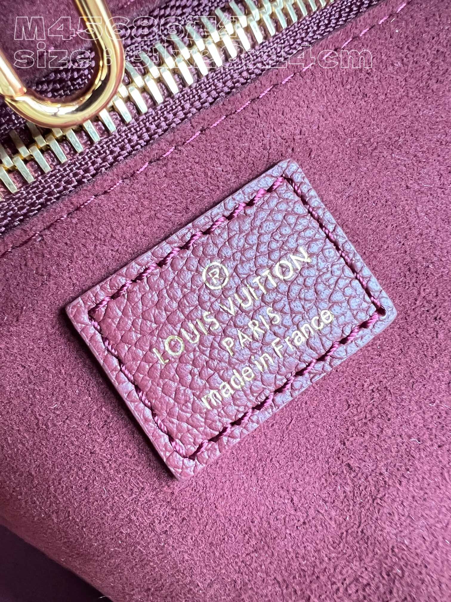 顶级原单M45686酒红M46599本款Neverfull中号手袋取材MonogramEmpreinte