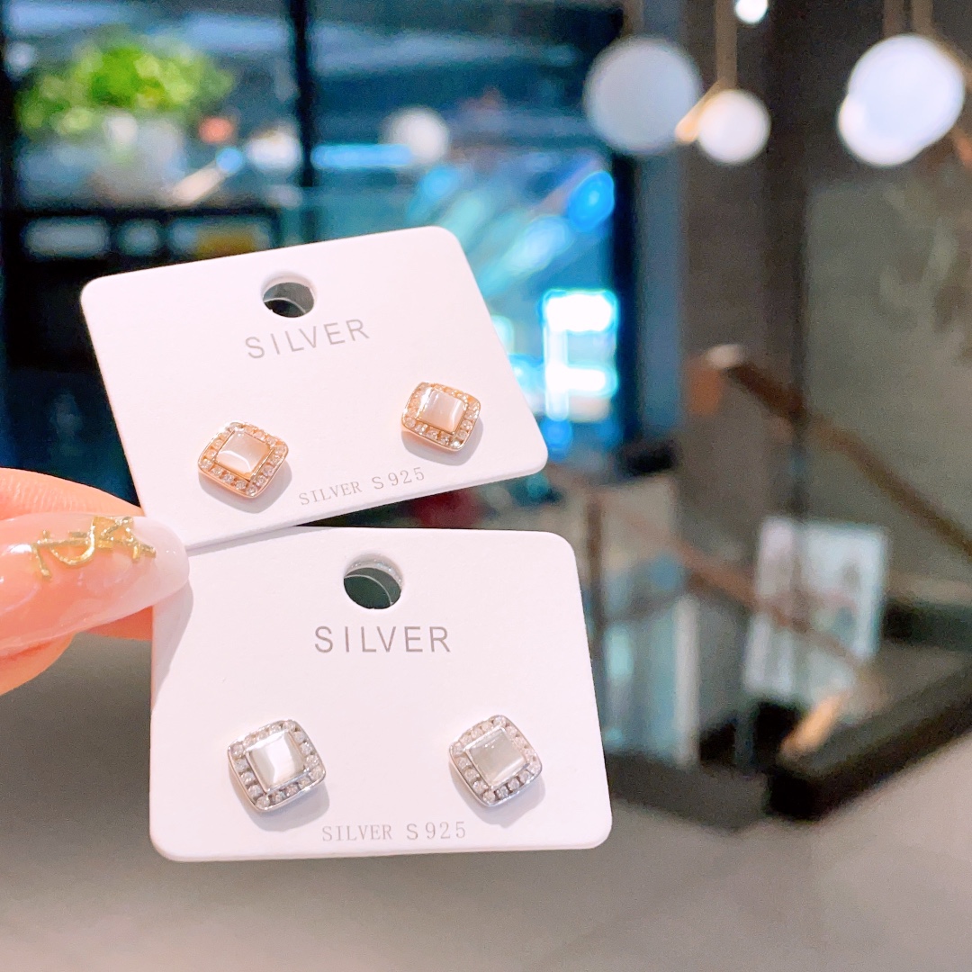 925 Silber Ohrringe Ätherisch Vatertag Silber