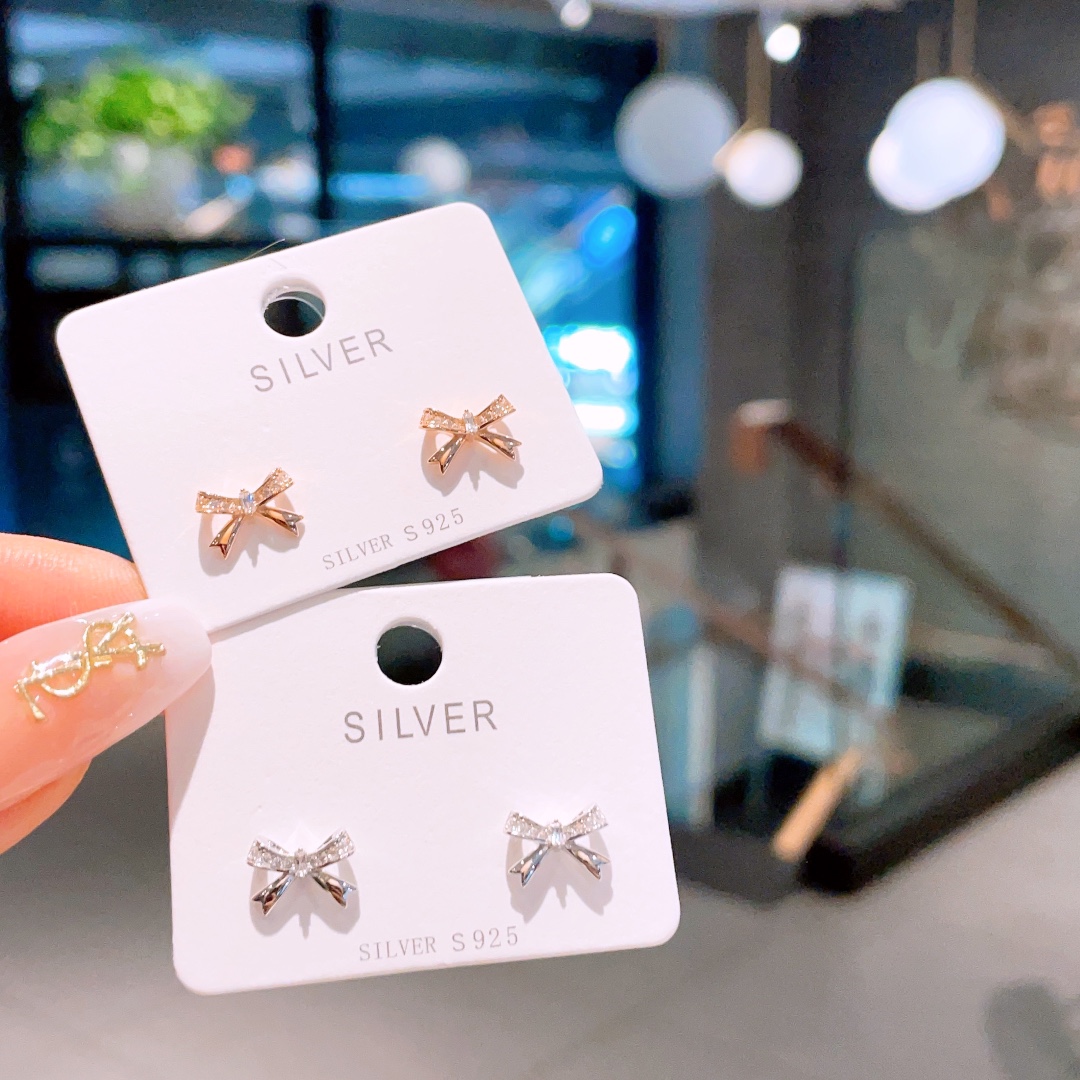 Hypoallergenic Silver Earrings Ultra Minimal Valentine's Day Silver