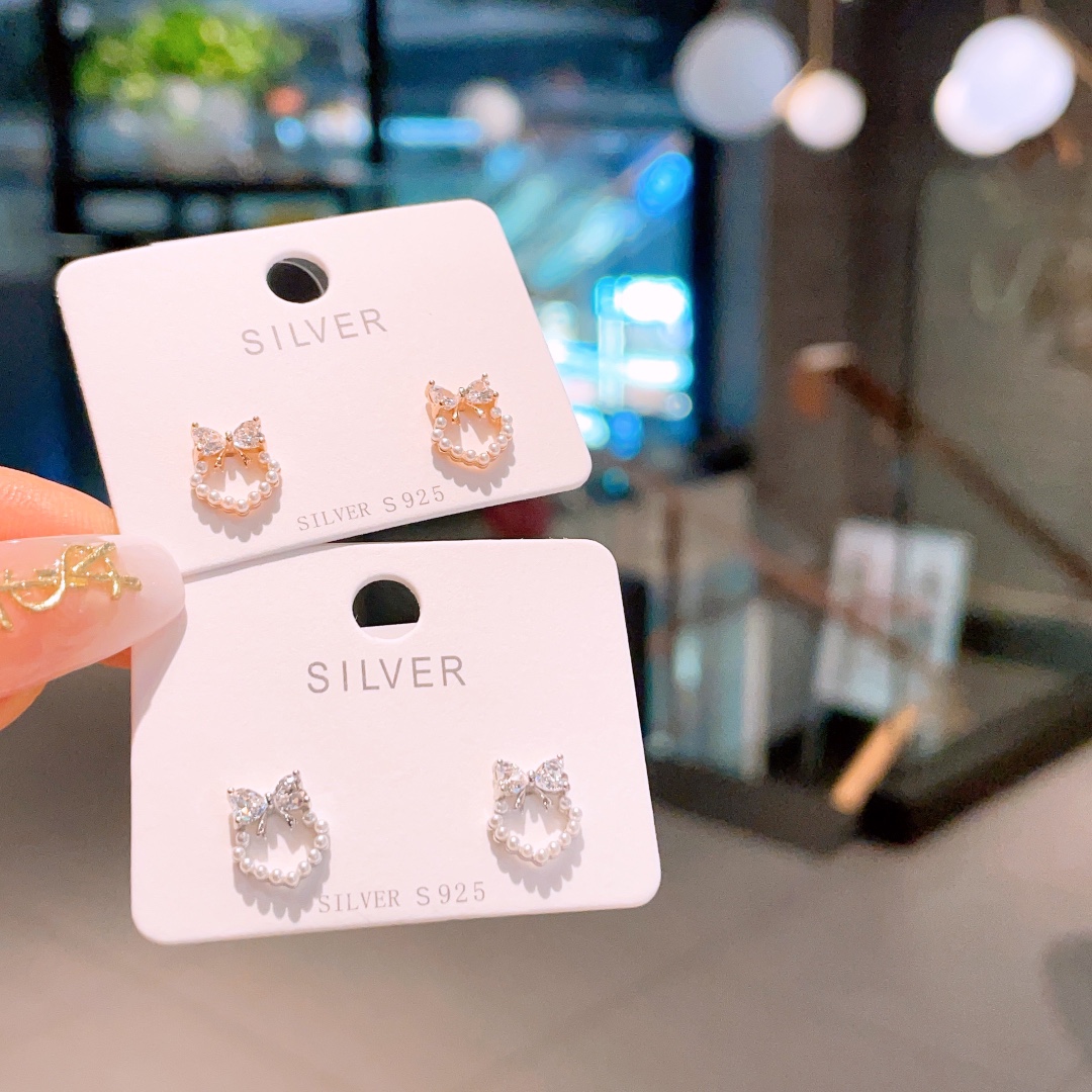 S925 Sterling Silver Earrings Dainty Self-love Gold