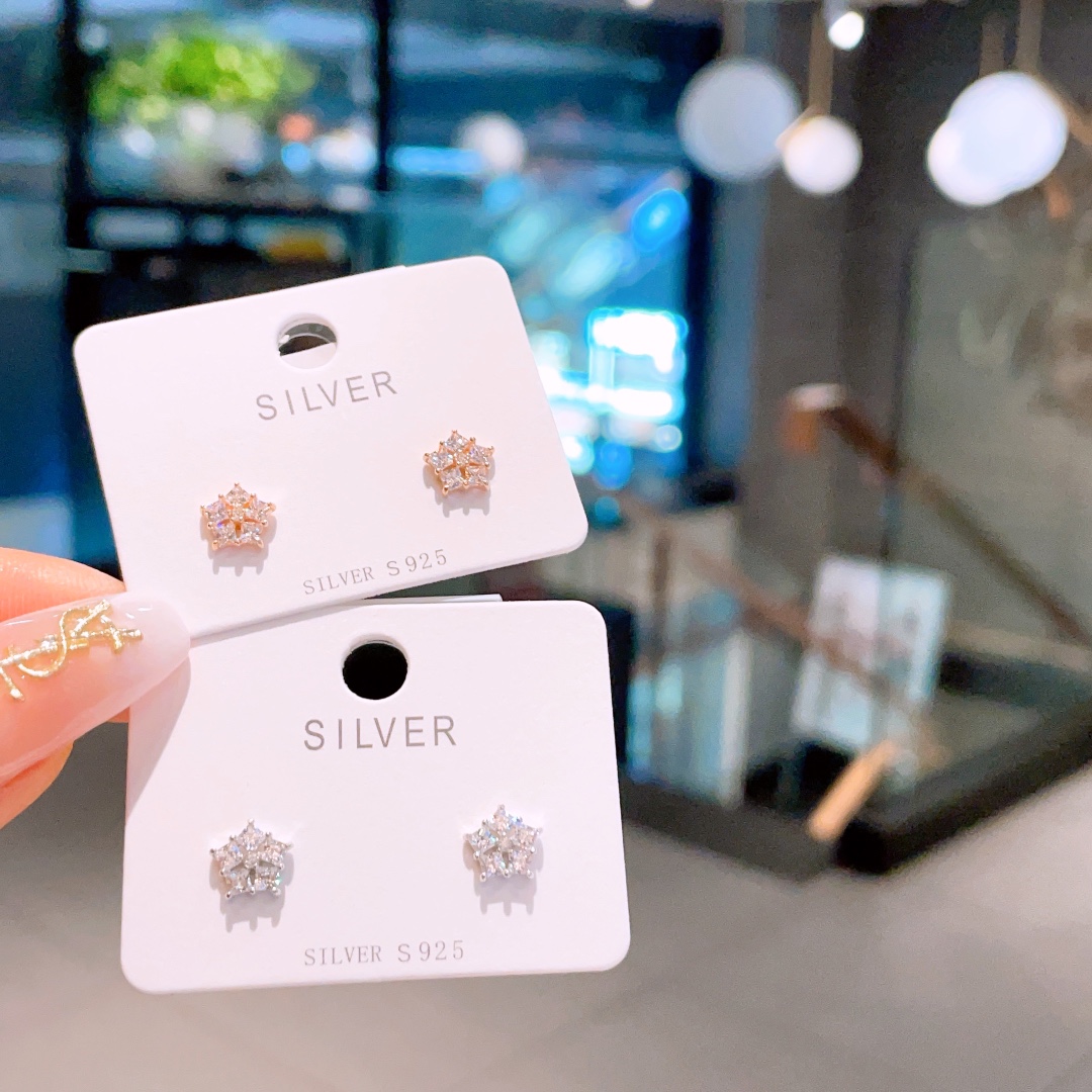 925 Silver Earrings Girly Party Silver