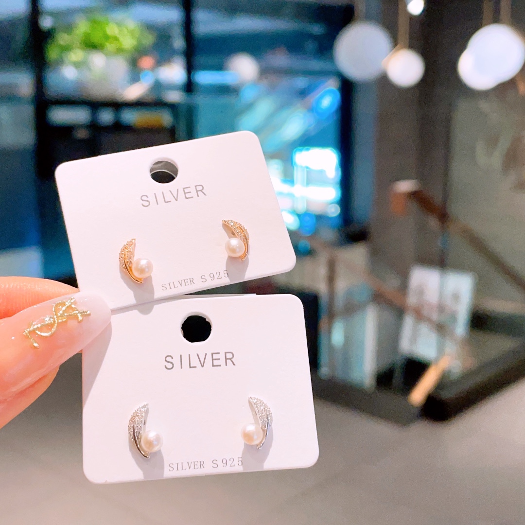 Low Allergy Silver Earrings Fresh New Year Gold