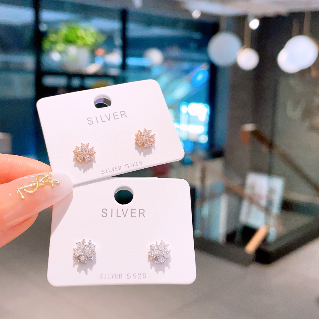 High Polish Silver Earrings French Housewarming Gold