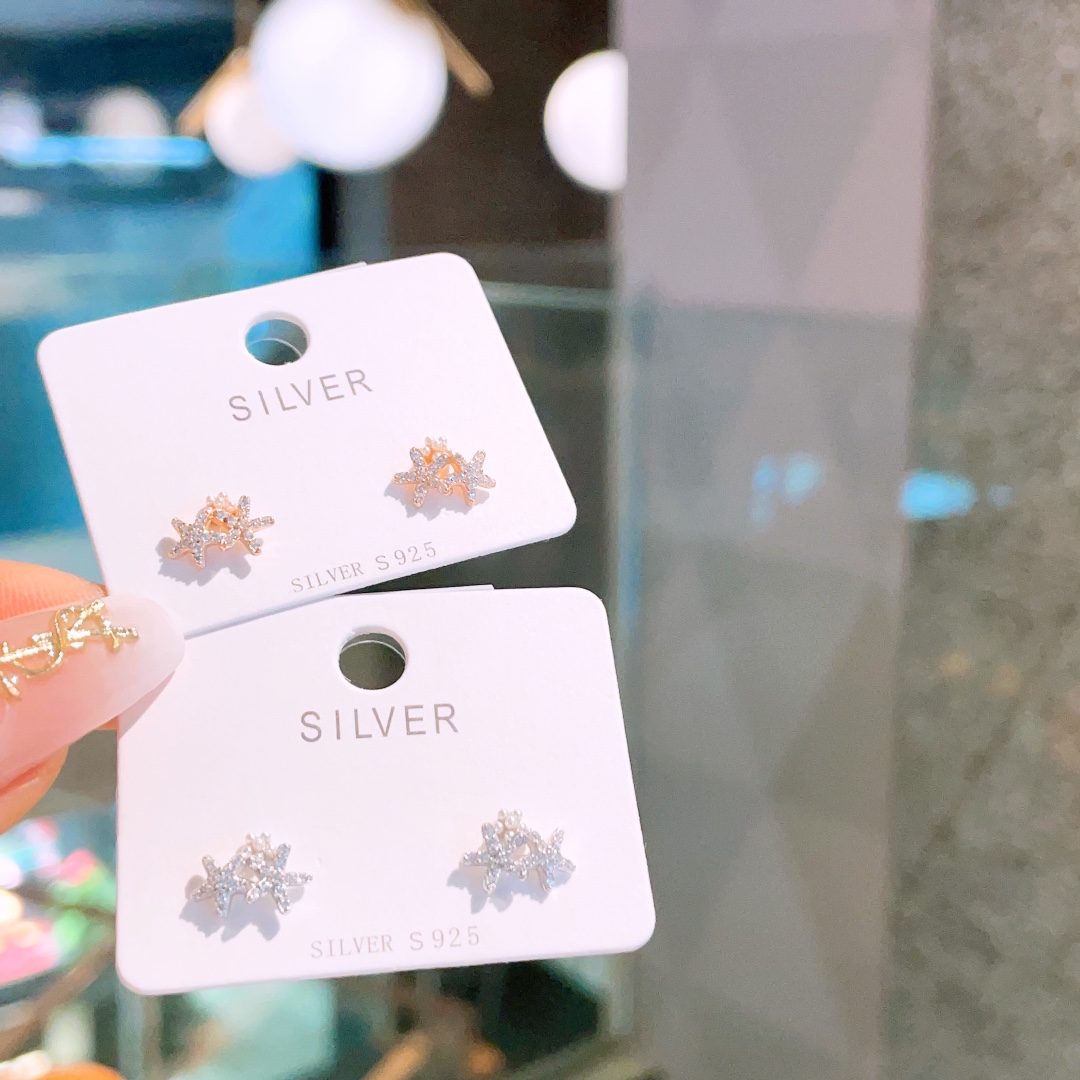 925 Silver Earrings Girly Self-love Gold