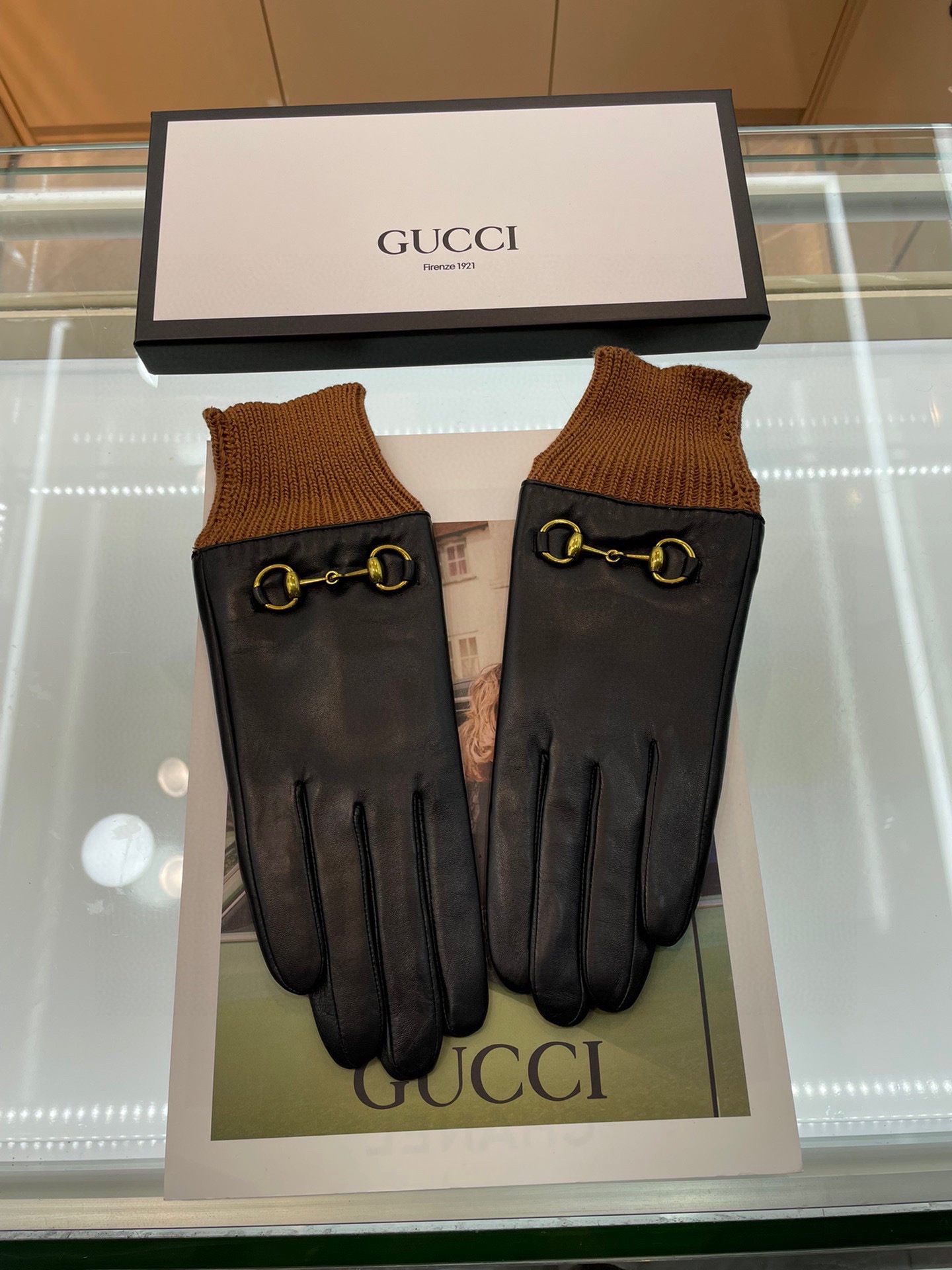 Gucci秋冬女手套国产一级羊皮皮质