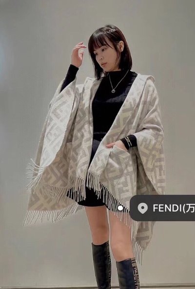 Fendi Scarf Shawl Fall/Winter Collection Hooded Top