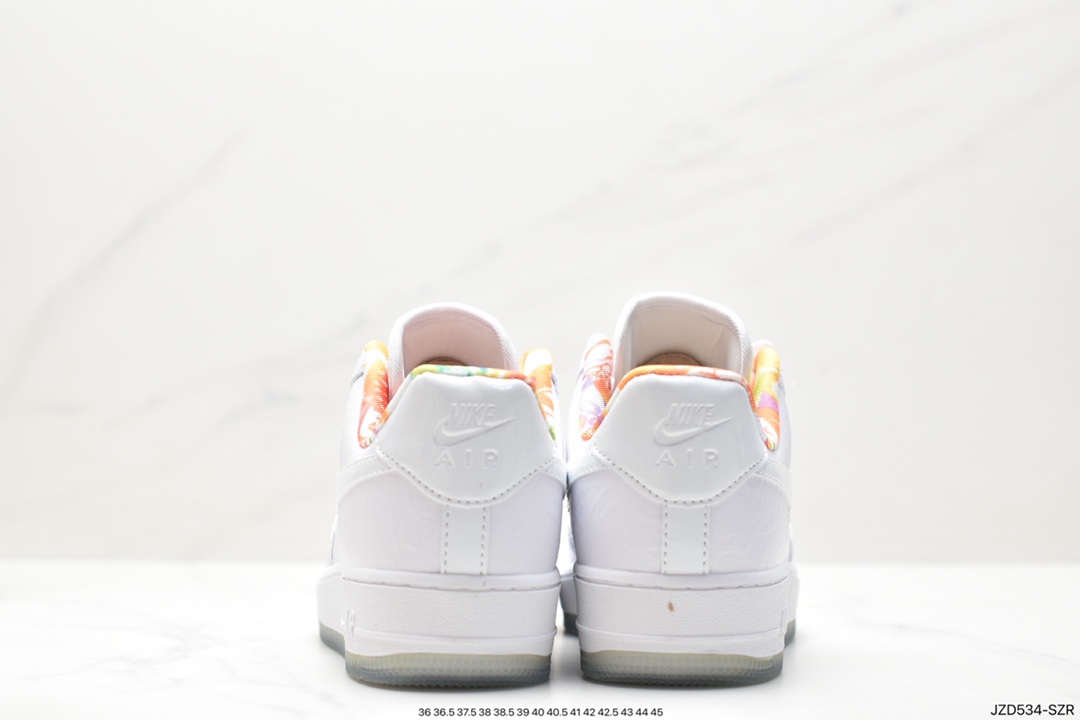 Nike Air Force 1 Low ”Chinese New Year” Air Force One classic low-top versatile casual sports sneakers ”Leather White Color Paper-cut Year of the Rat Copper Coin” CU8870-117