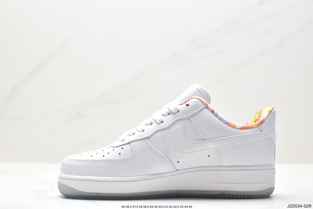 Nike Air Force 1 Low ”Chinese New Year” Air Force One classic low-top versatile casual sports sneakers ”Leather White Color Paper-cut Year of the Rat Copper Coin” CU8870-117