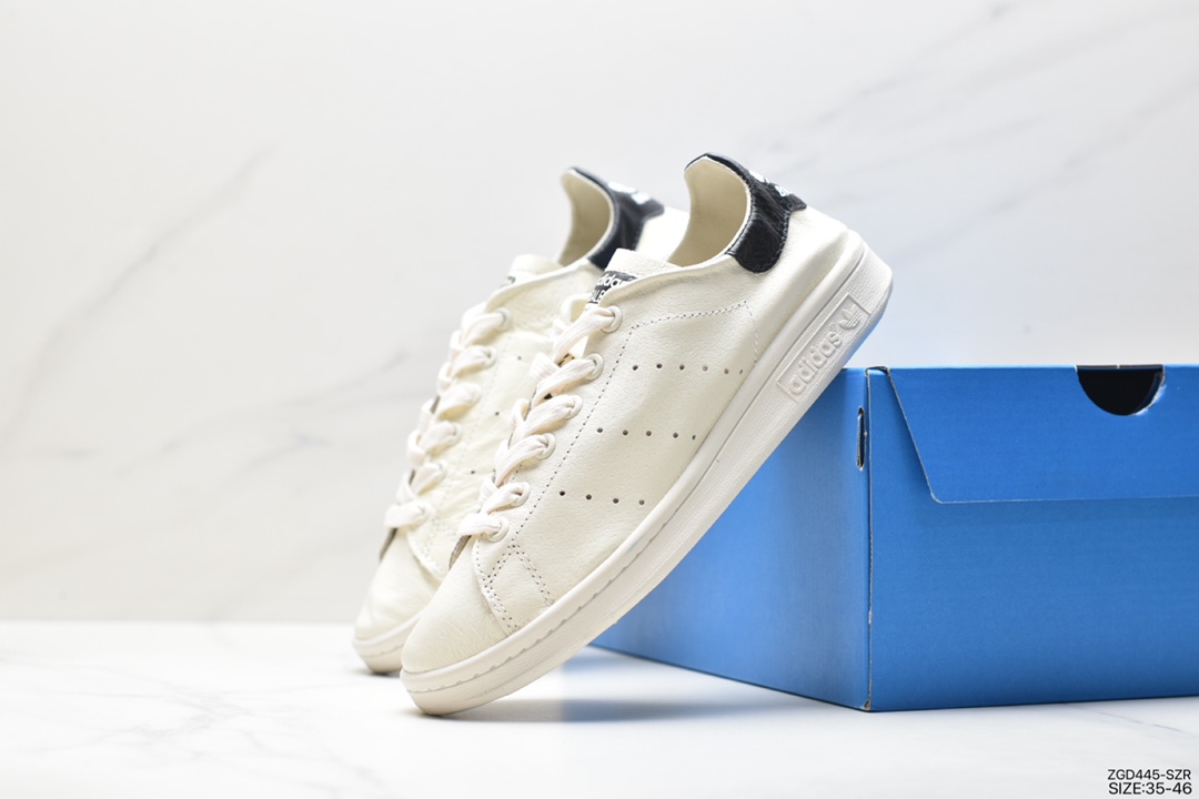 [Good version] Balenciaga x Adidas Originals StanSmith Paris Balenciaga joint Smith distressed style sneakers HP6784