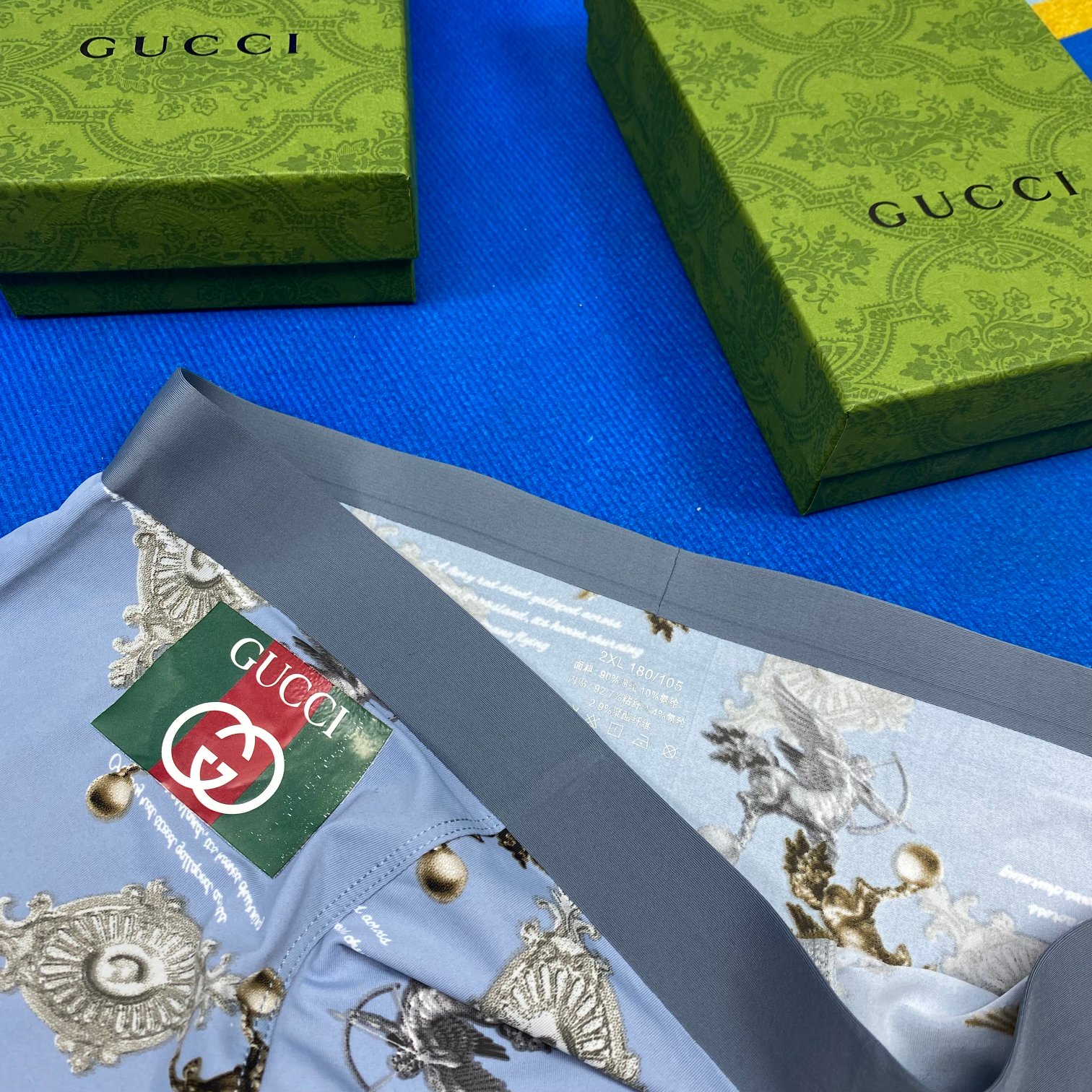 Gucci特别推出35周年纪念款释出的“G*U*l系列平角系列内裤一盒三条冰丝贴身之物不能迁就内裤一定要