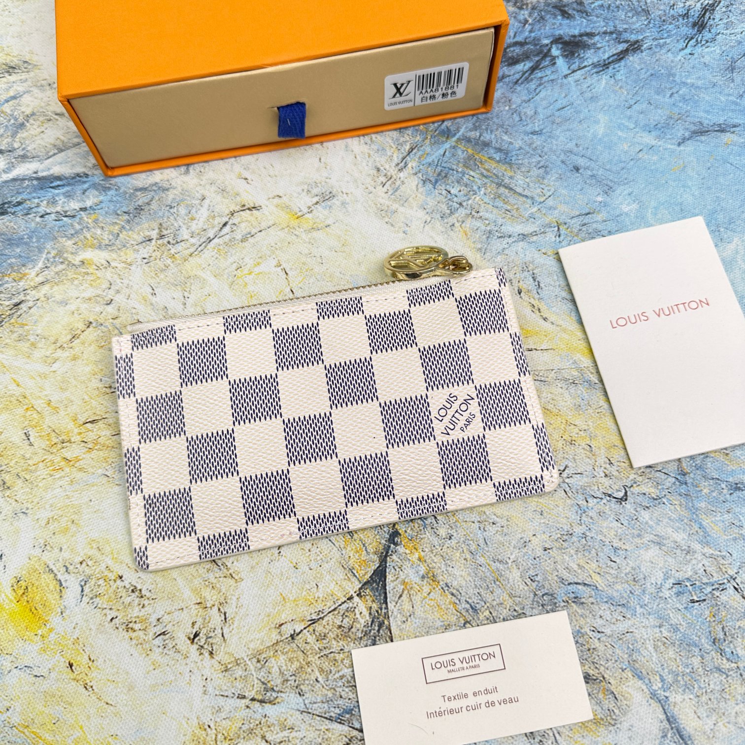 Leather wallet interior view showcasing card slots and compartments