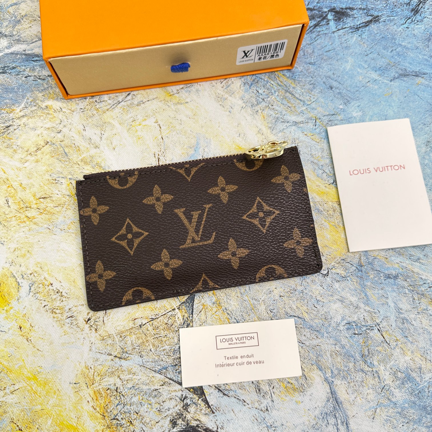 Classic Leather Card Holder - Lifestyle Image Leather card holder lifestyle