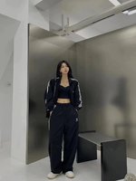 Balenciaga Clothing Shirts & Blouses Two Piece Outfits & Matching Sets Black Unisex Nylon Spring Collection Sweatpants