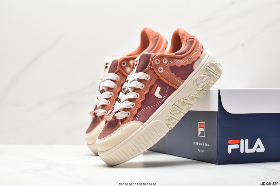 FILA FUSION trendy brand STACK women's shoes sneakers 2022 autumn new trend casual shoes thick-soled shoes T12W232201CMC