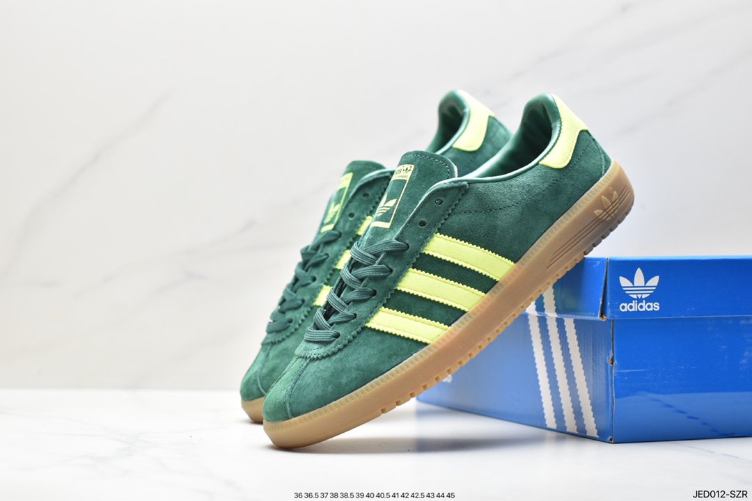 Adidas Originals Bermuda suede non-slip wear-resistant lightweight low-top sneakers AQ1047